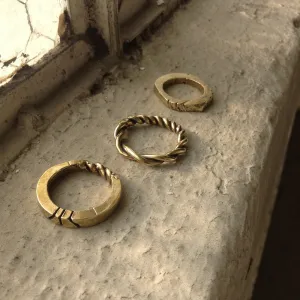 Brass Ring Twisted & Flat