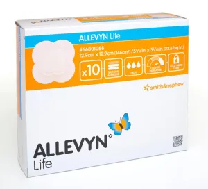 BX/10 ALLEVYN LIFE ADHESIVE FOAM DRESSING, SIZE 15.4 CM X 15.4 CM