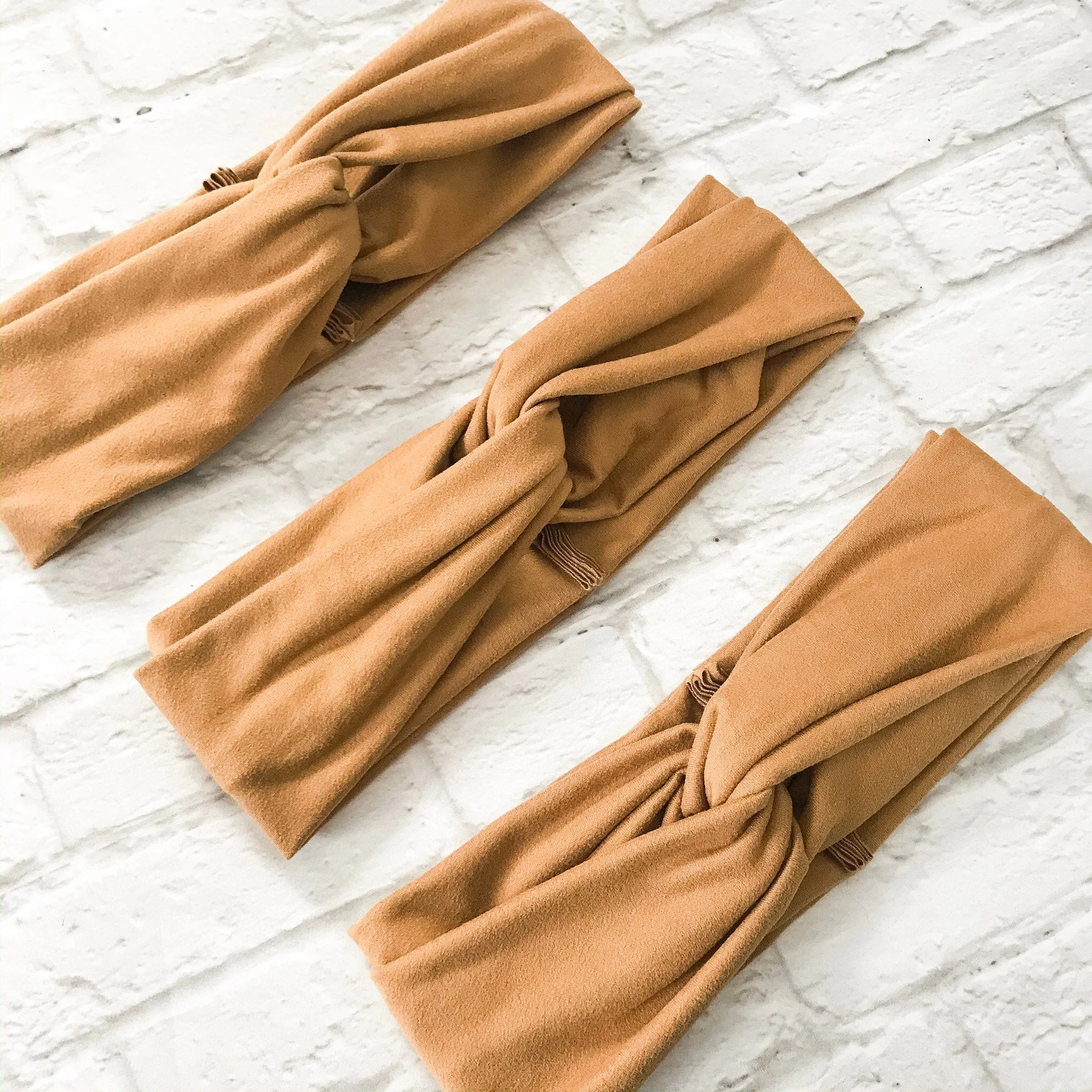 Camel Tan Twist Turban Headband