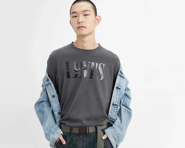 Camiseta Relaxed Logo Serif