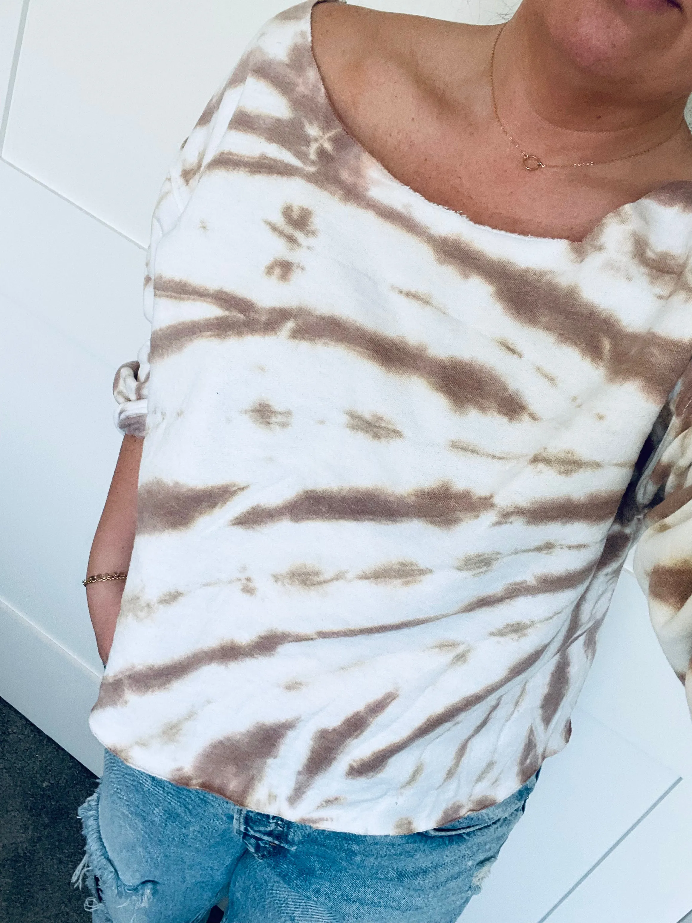 Cappuccino Tie Dye Slouchy
