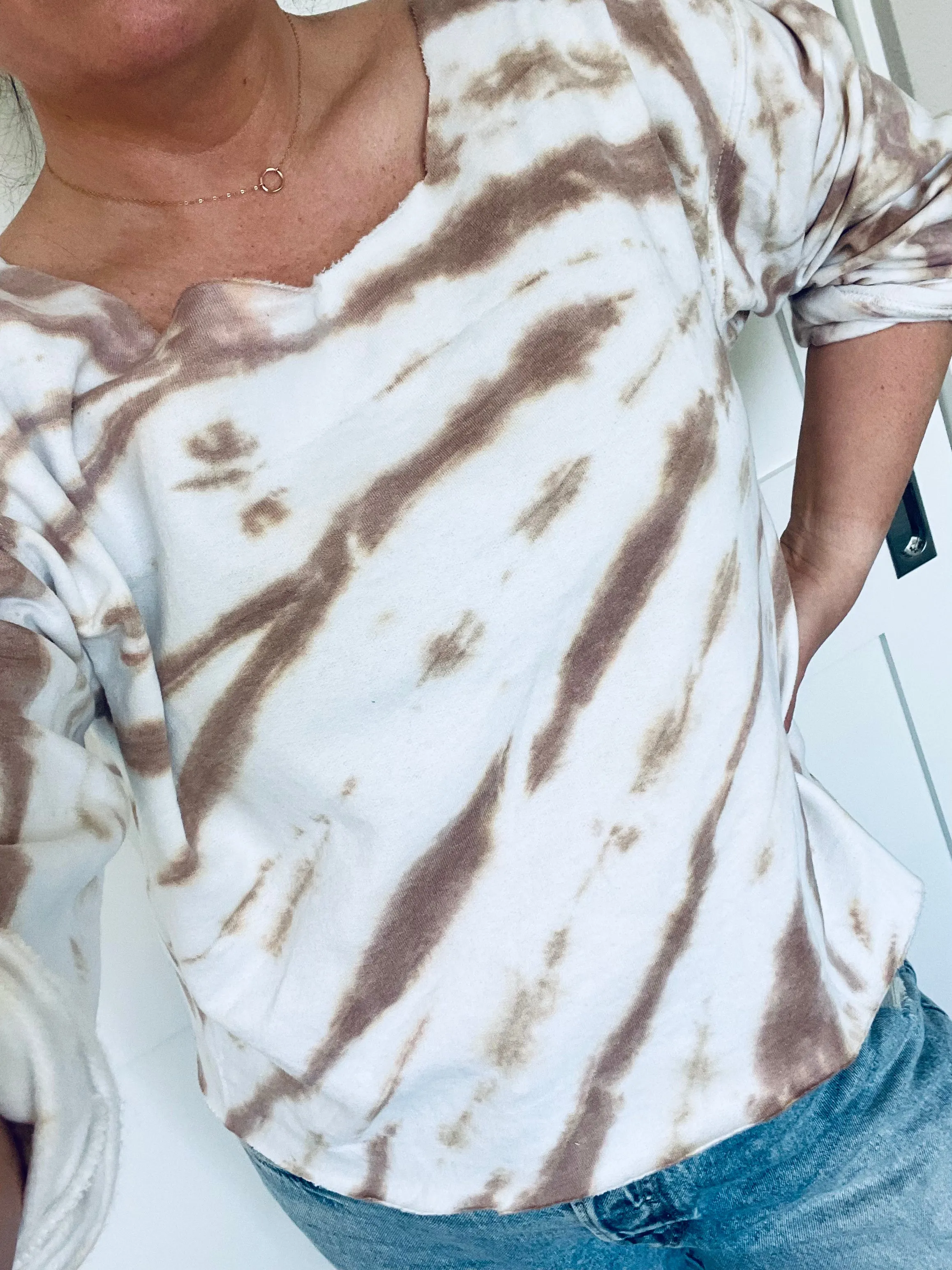 Cappuccino Tie Dye Slouchy