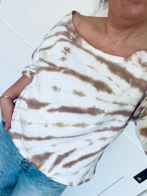 Cappuccino Tie Dye Slouchy