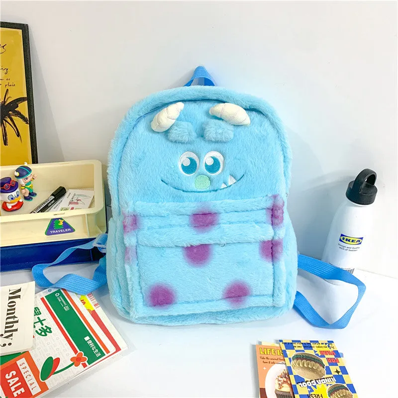Cartoon Bear Three-dimensional Funny Large Capacity Heart Cute Plush Backpacks