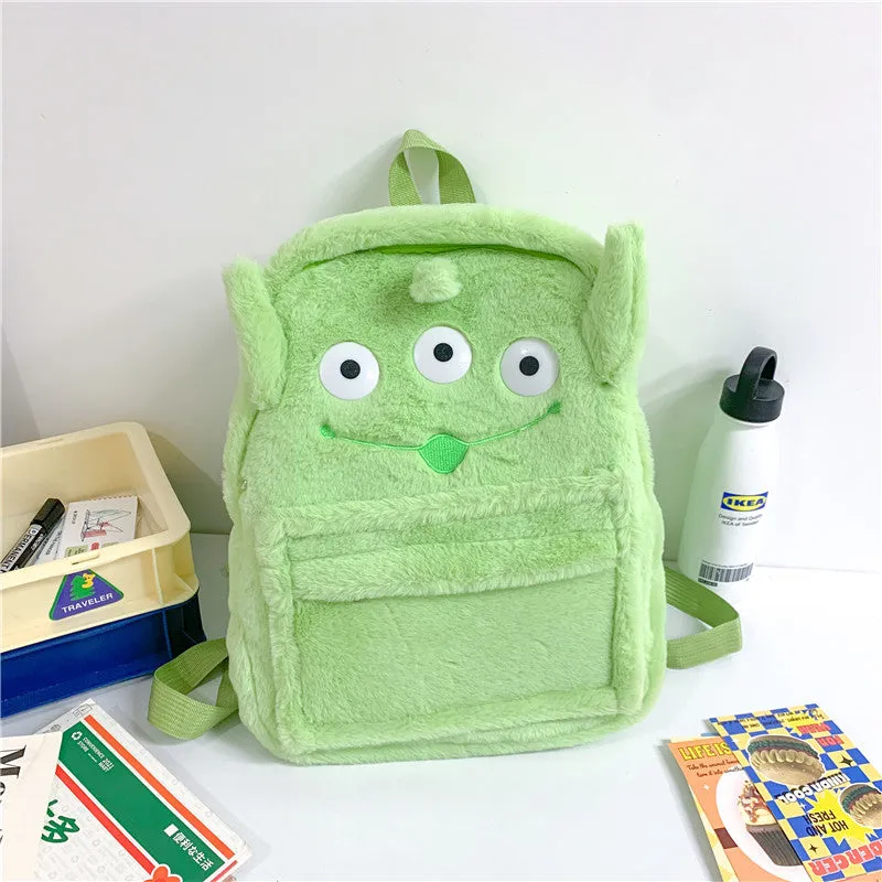 Cartoon Bear Three-dimensional Funny Large Capacity Heart Cute Plush Backpacks