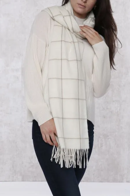 Cashmere chevon texture sweater