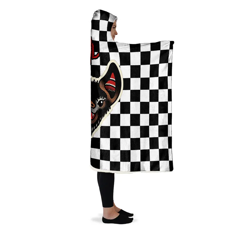 Checkered Bats V2 Hooded Blanket