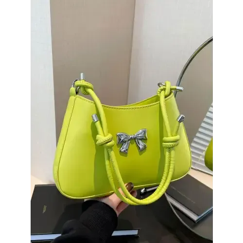 Chic Red Bow PU Leather Knotted Strap Handbag for Stylish Outings