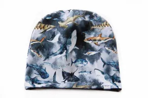 Child Sea Creatures Reversible Slouchy Beanie