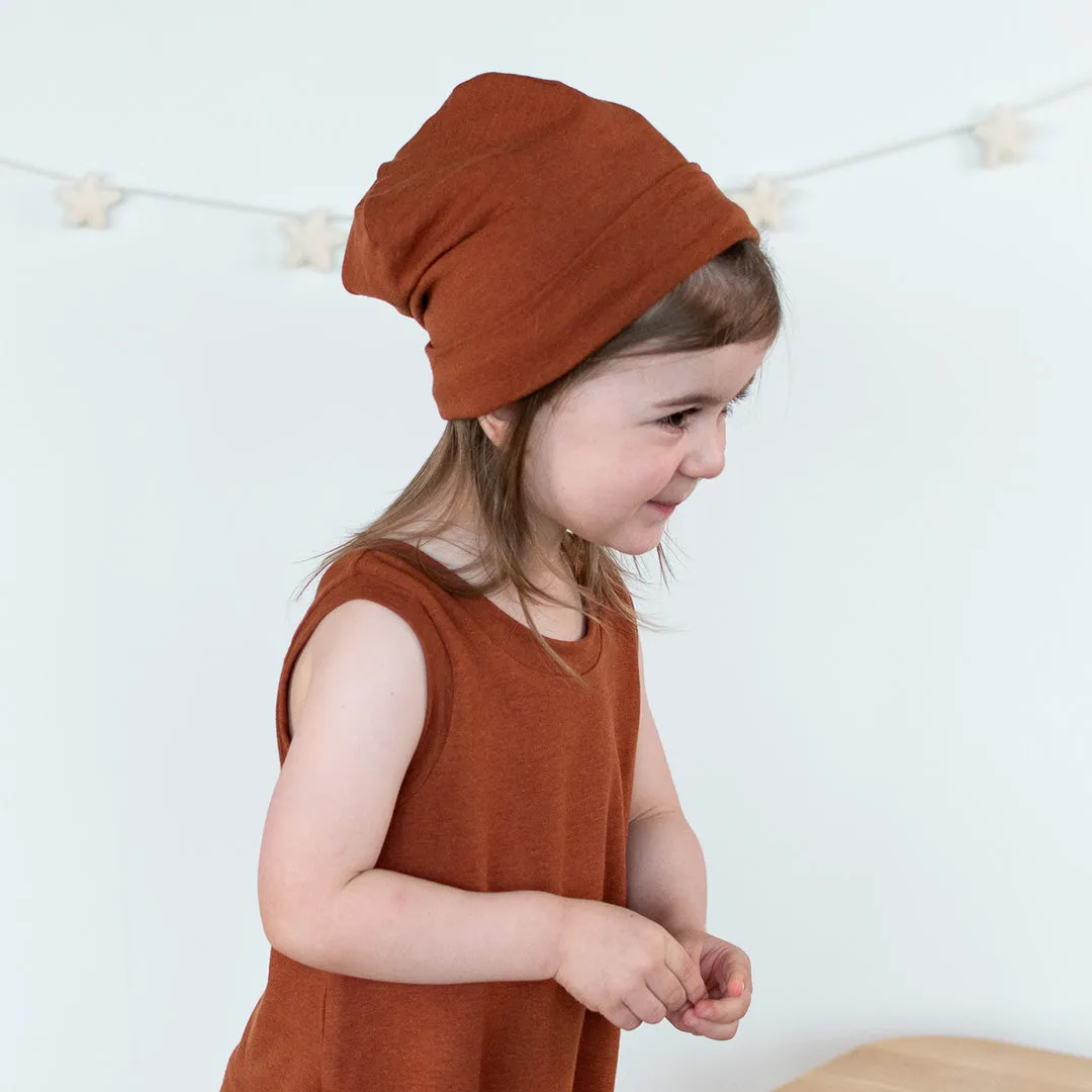 Cinnamon Slouchy Beanie