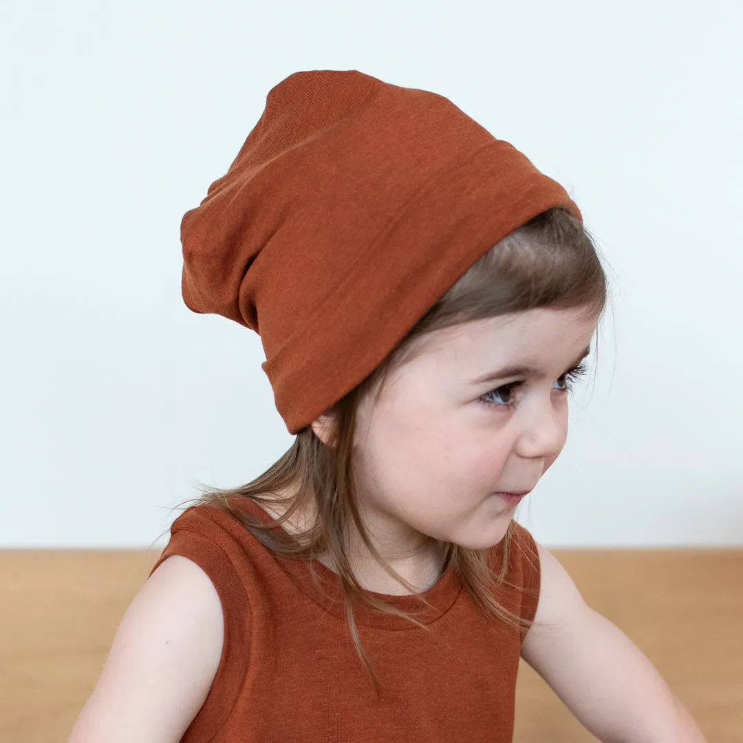 Cinnamon Slouchy Beanie