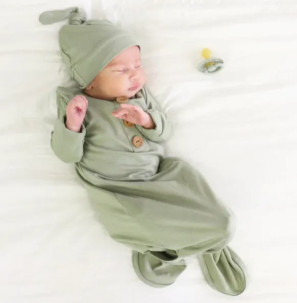 CL Knot Gown | Moss