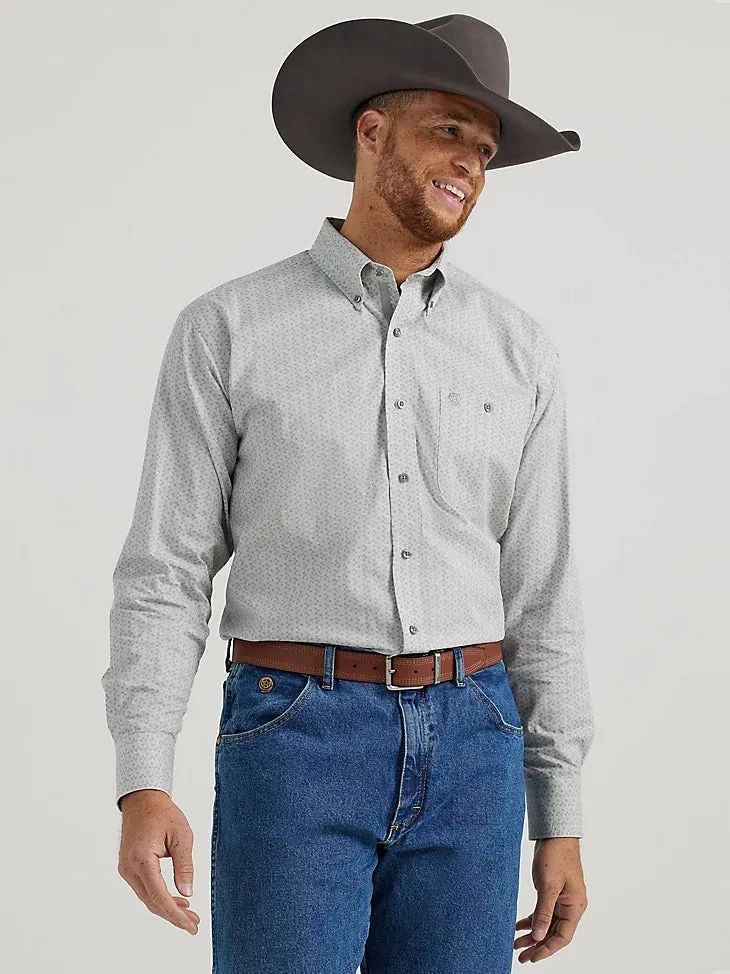 CL112344887 Mens Wrangler L/S GS Square Print Button