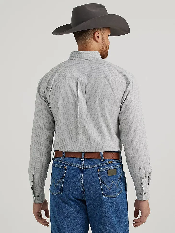 CL112344887 Mens Wrangler L/S GS Square Print Button