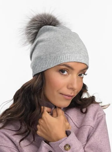Classy Cashmere Detachable Fur Pom