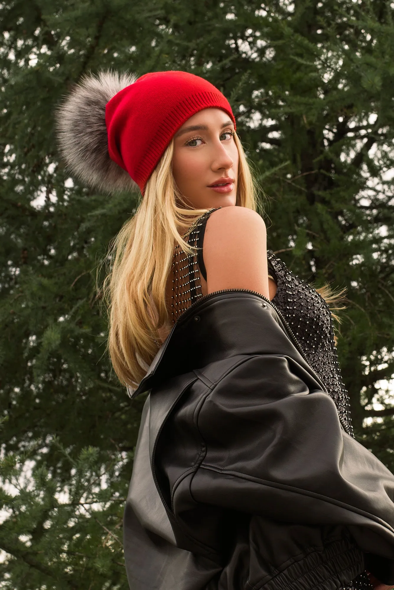 Classy Cashmere Detachable Fur Pom