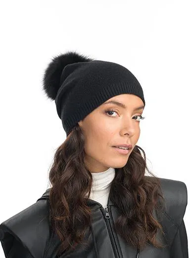 Classy Cashmere Detachable Fur Pom