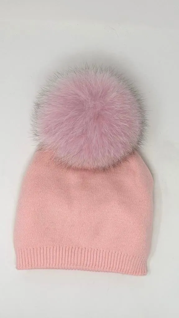 Classy Cashmere Detachable Fur Pom