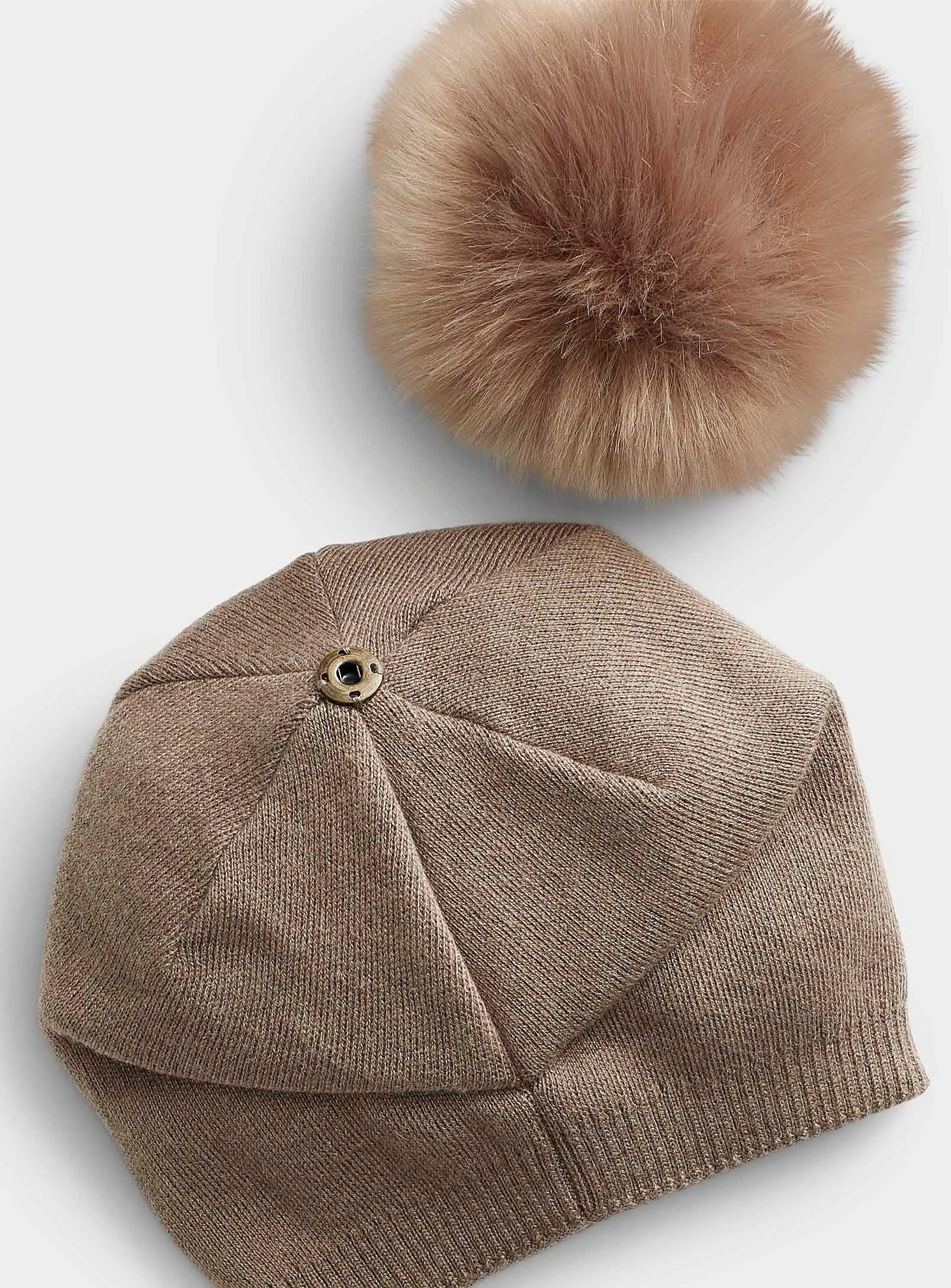 Classy Cashmere Detachable Fur Pom