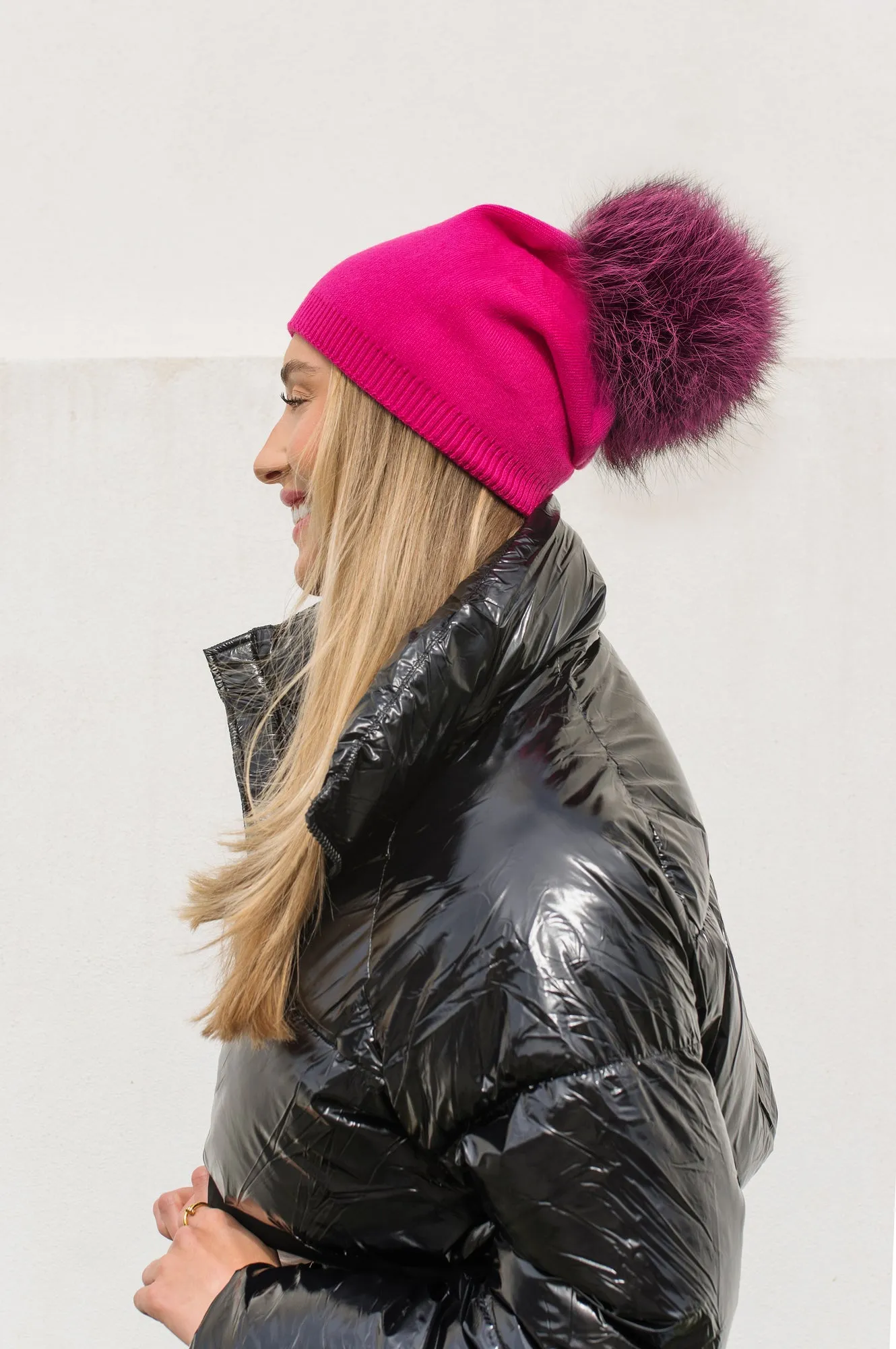 Classy Cashmere Detachable Fur Pom