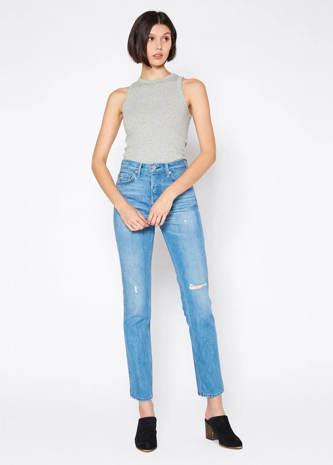 Claude High Rise Crop Straight