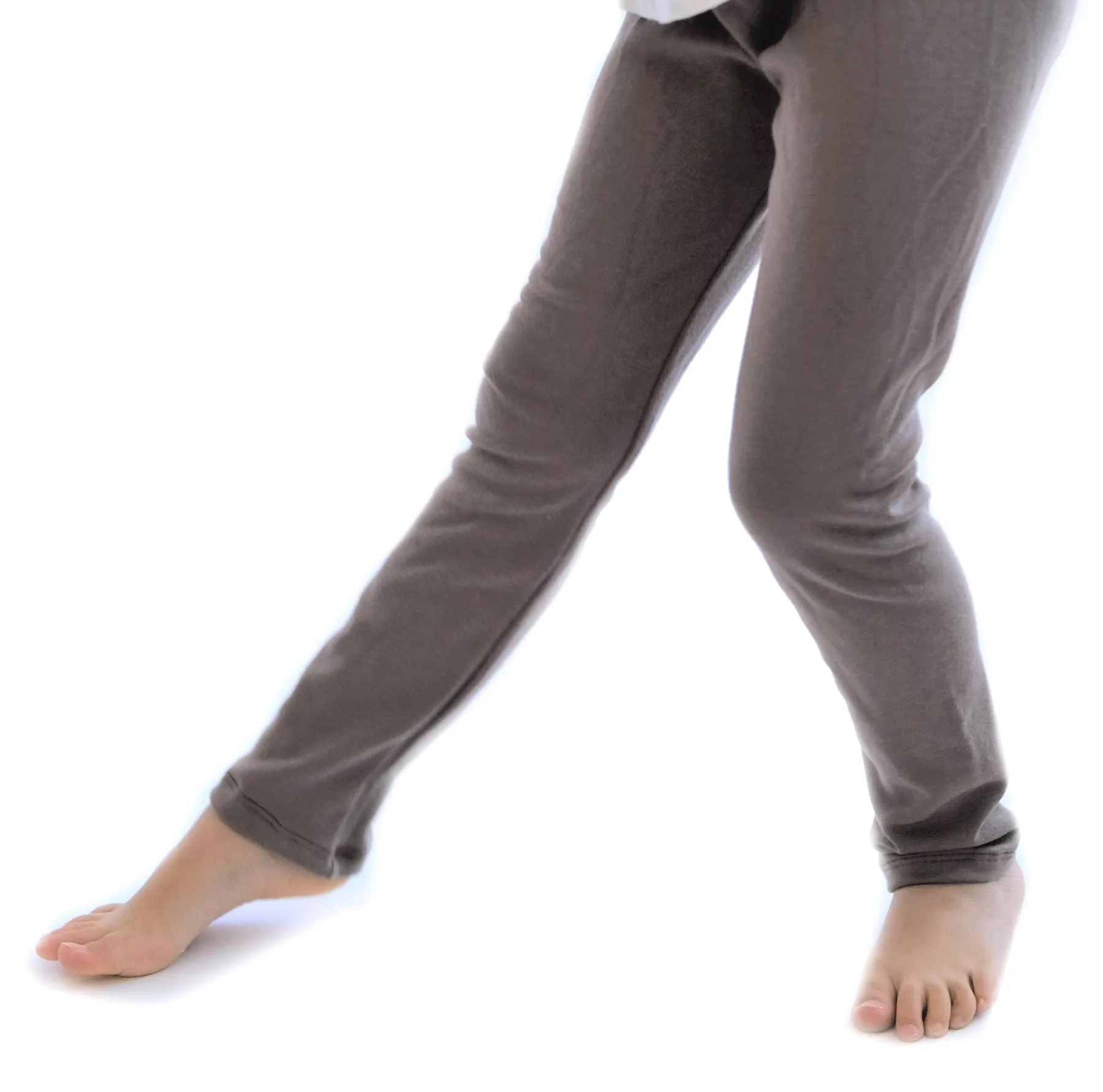 CLEARANCE! 2T Cozy Rib Leggings in Mushroom