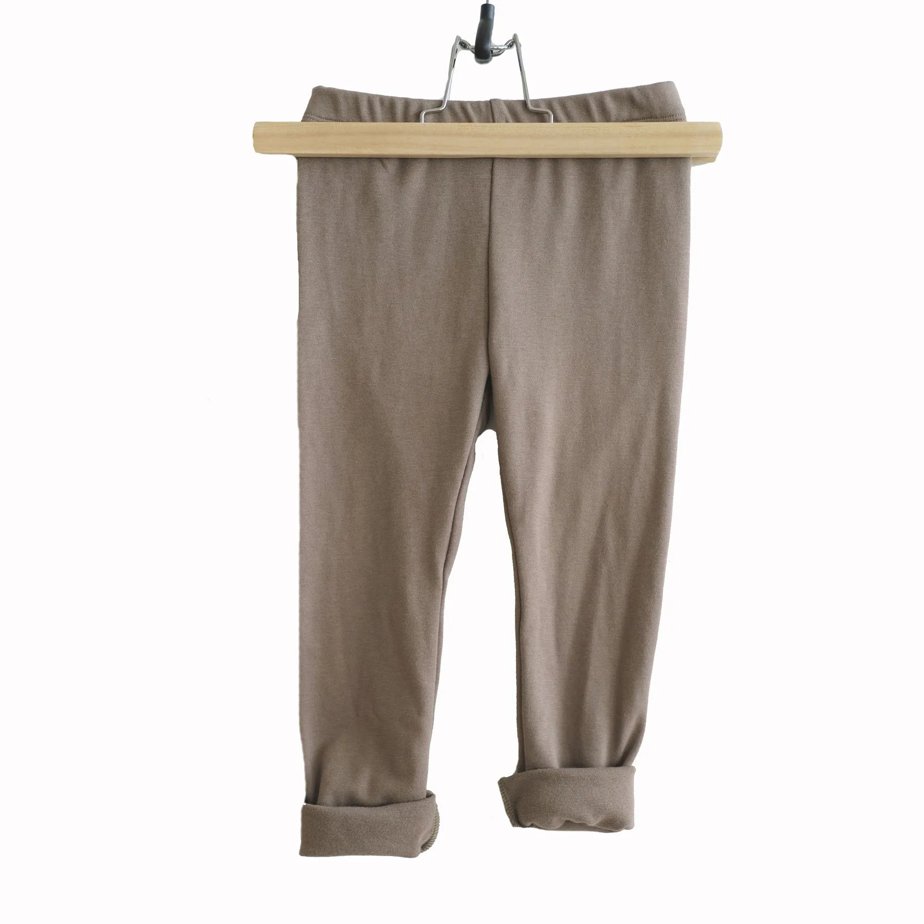 CLEARANCE! 2T Cozy Rib Leggings in Mushroom