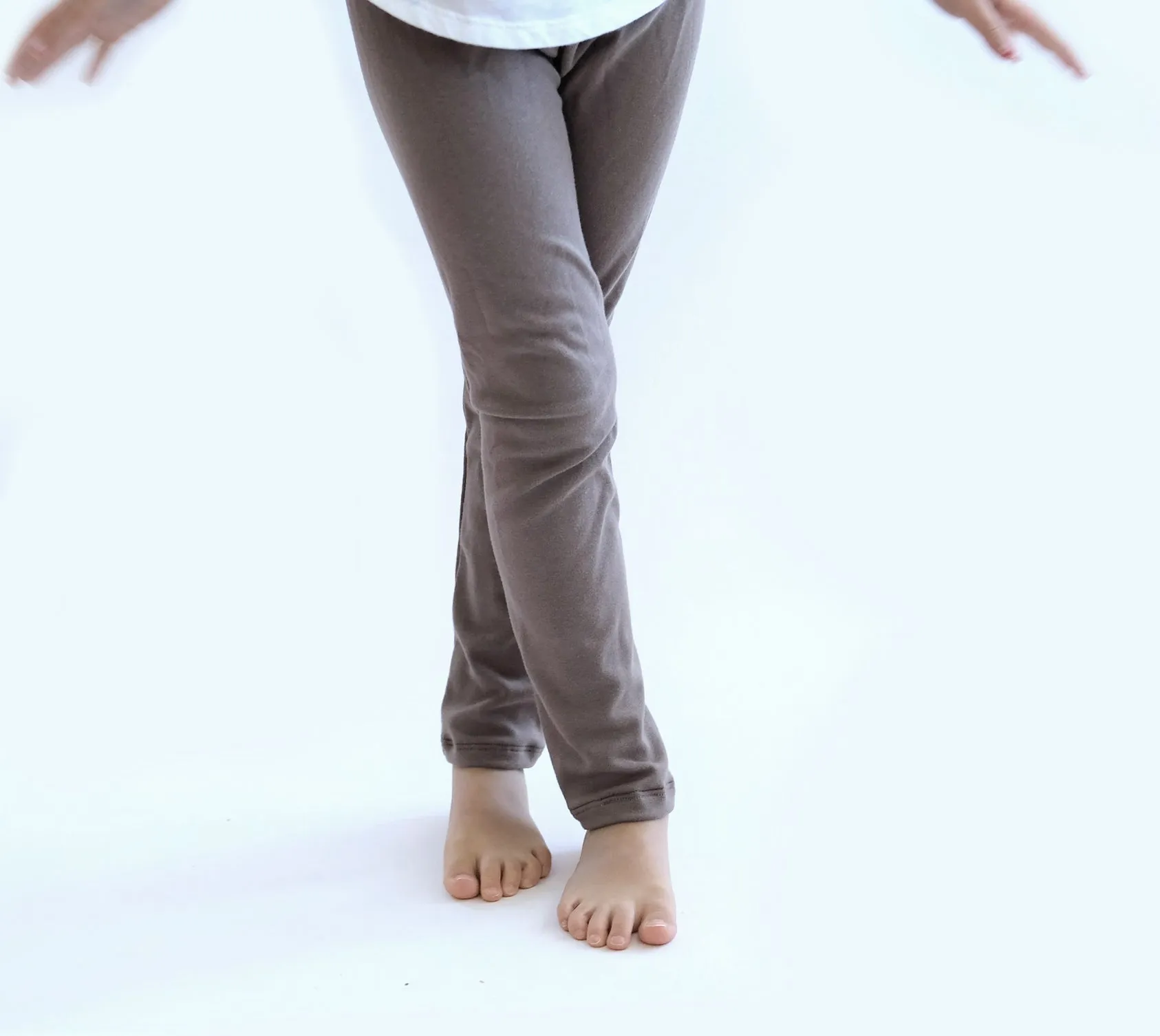 CLEARANCE! 2T Cozy Rib Leggings in Mushroom