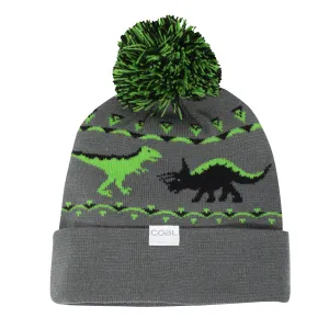 Coal The Dina Kids Dinosaur Beanie - Charcoal