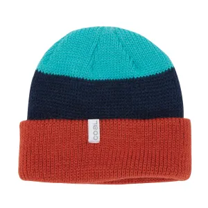 Coal The Frena Thick Knit Cuff Beanie - Burnt Orange Stripe