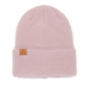 Coal The Pearl Fuzzy Knit Womens Beanie - Dusty Rose