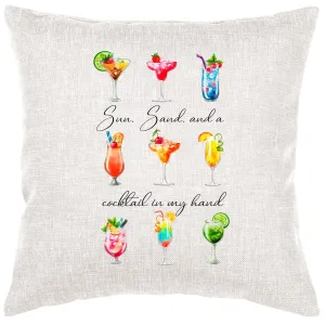 Cocktail In My Hand Pillow Cover