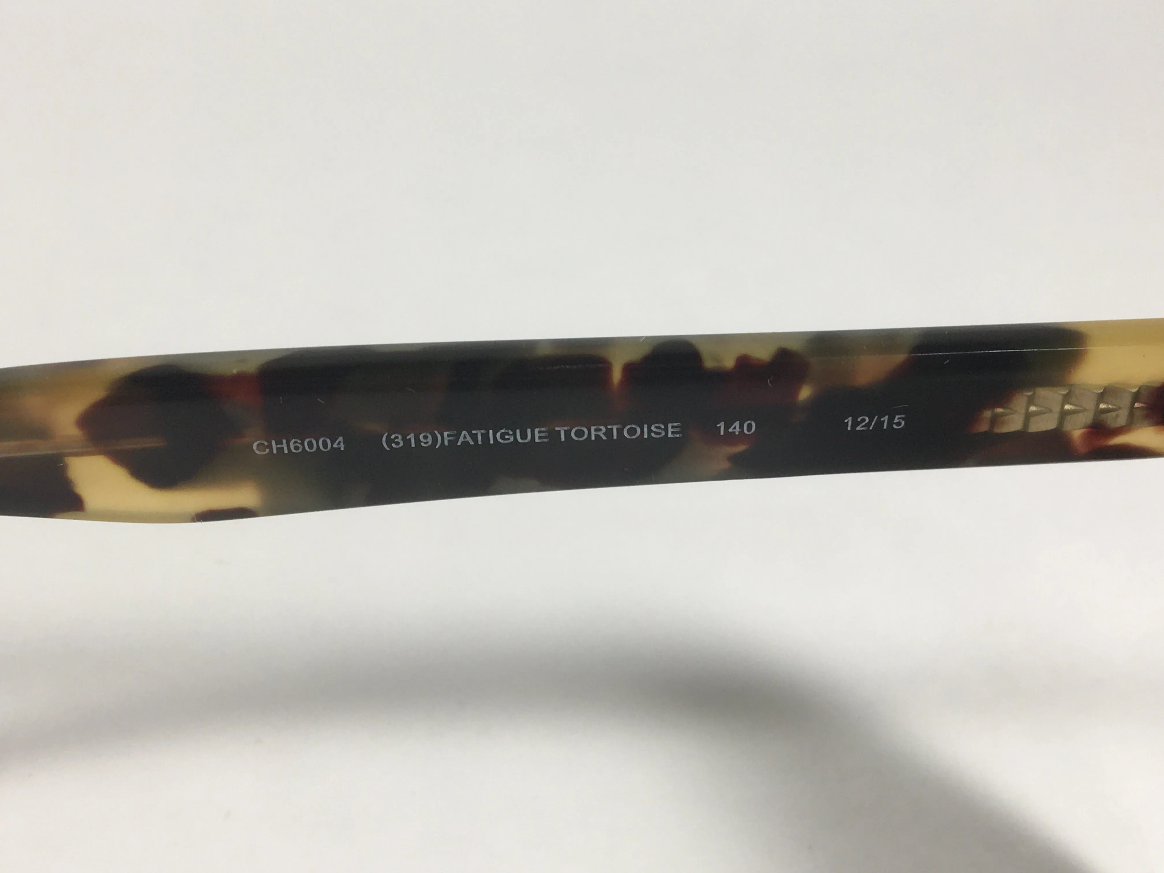 Cole Haan Square Sunglasses Brown Tortoise Frame Green Lens CH6004 319 FATIGUE TORTOISE
