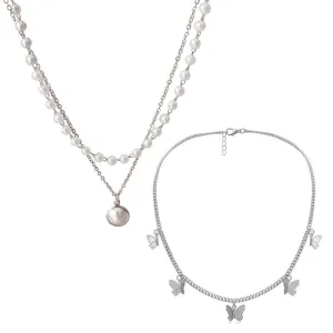 Combo of 2 Gold Plated Layered Pendant