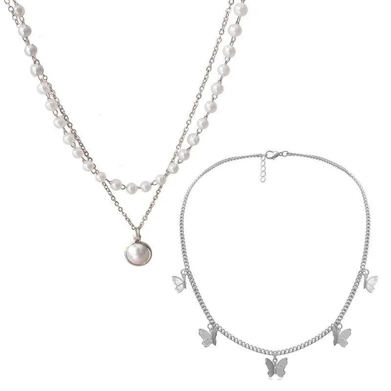 Combo of 2 Gold Plated Layered Pendant