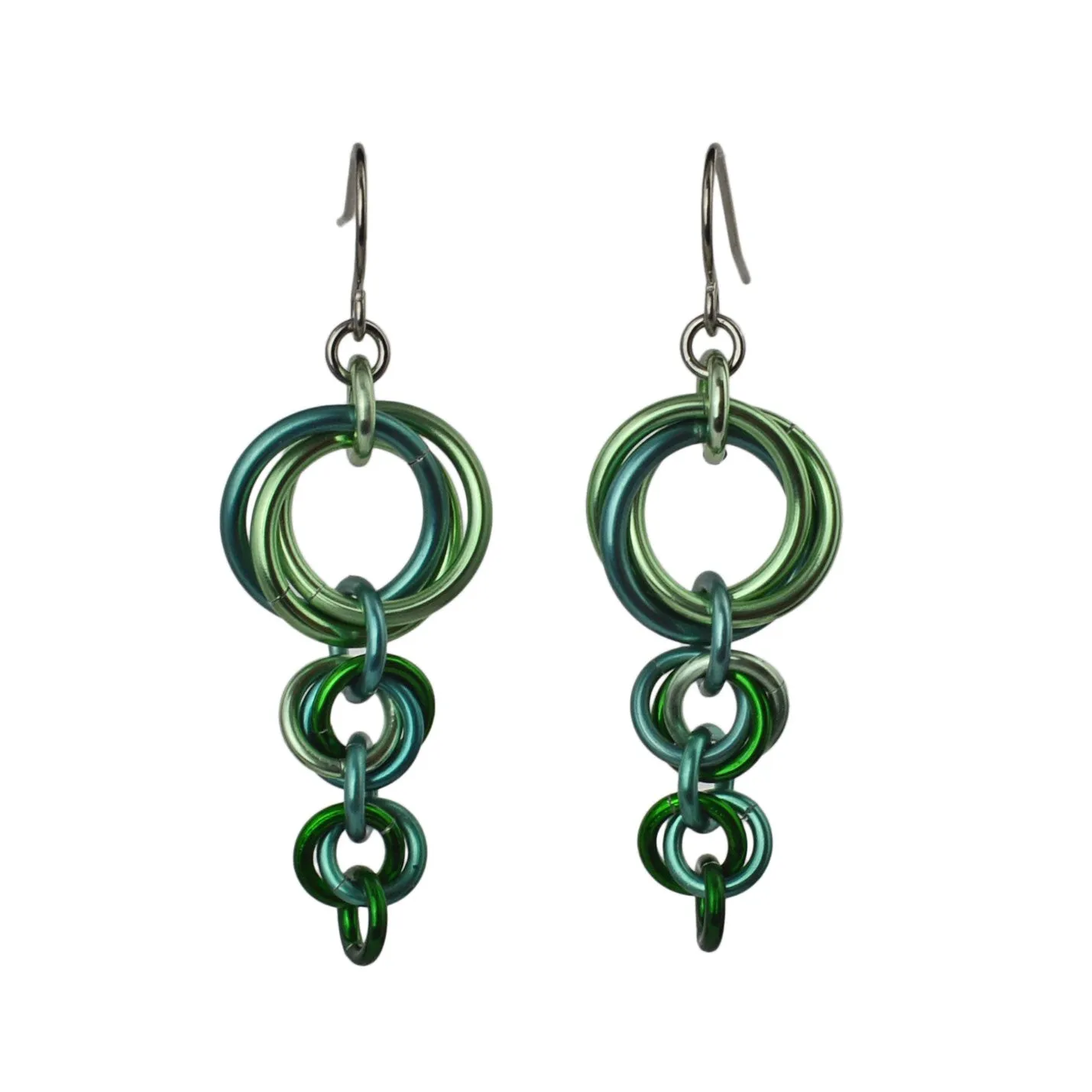 Comet Earrings - Moss