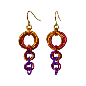 Comet Earrings - Sunset