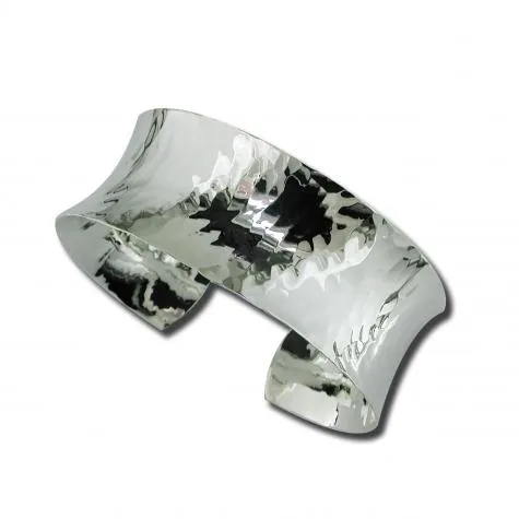 Concave Textured Cuff Bracelet