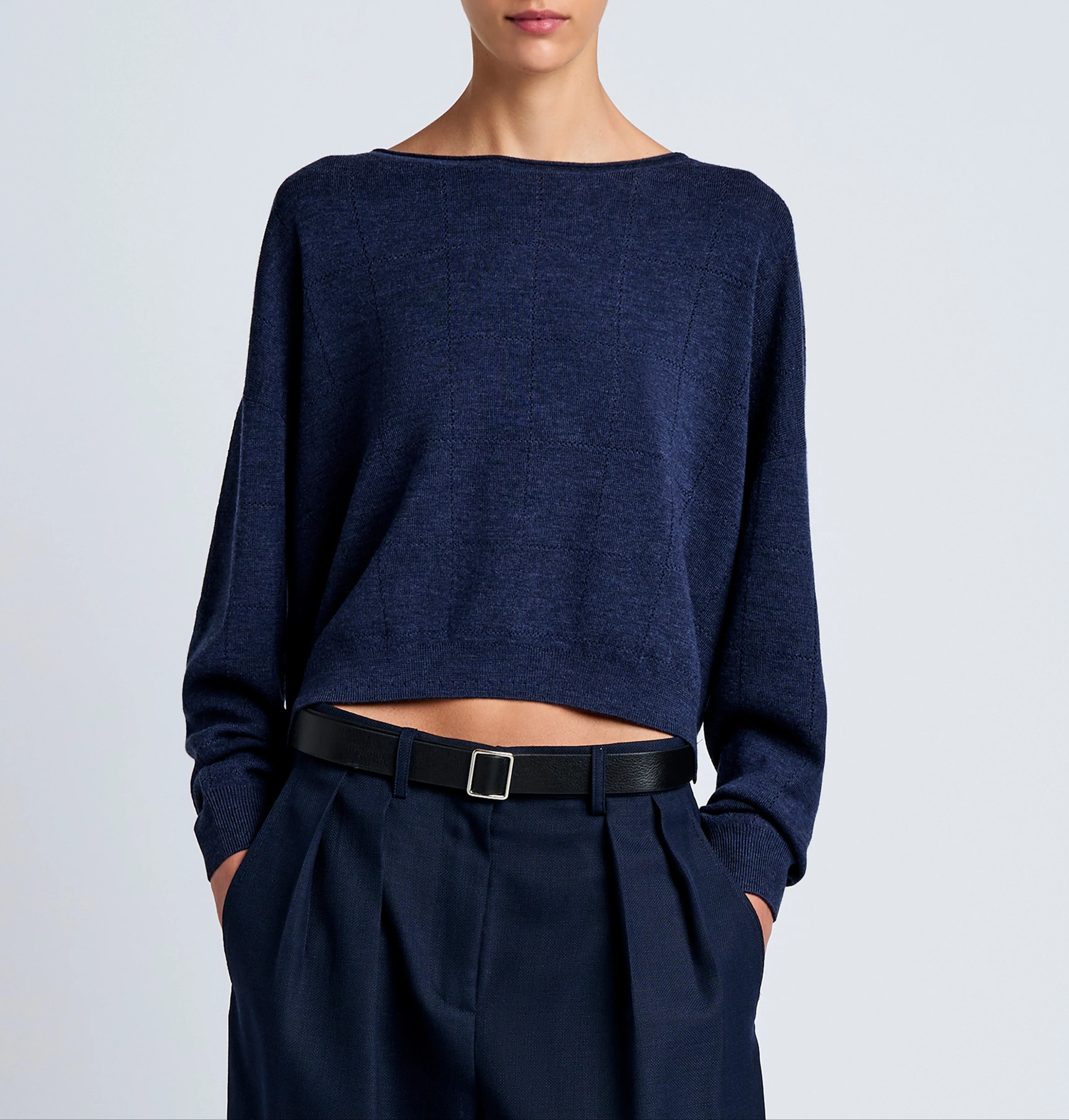 Conley Knit Sweater Navy