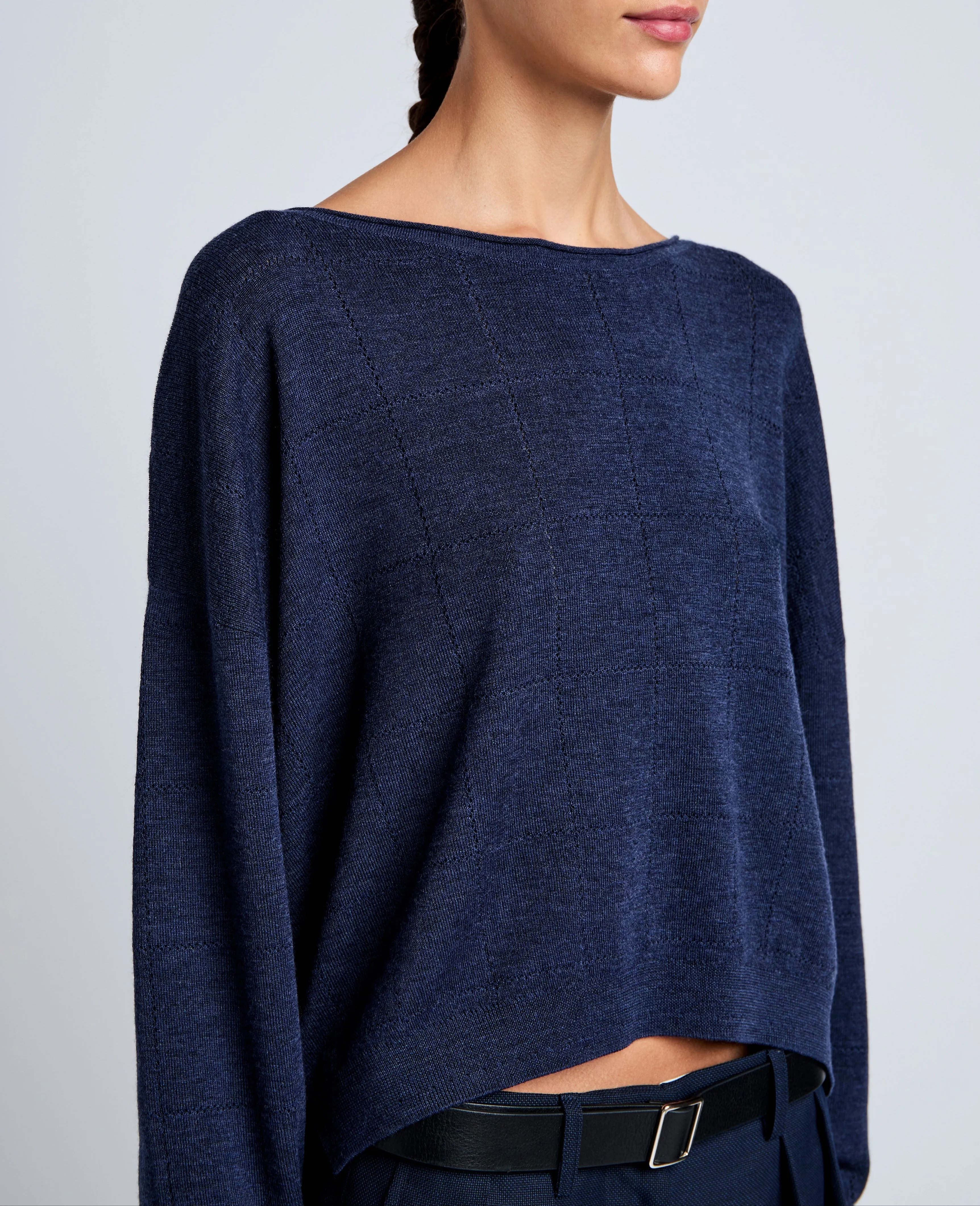 Conley Knit Sweater Navy
