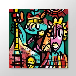 Connected  Through Spirit and Sound - Lebo Brushed Aluminum Artbond