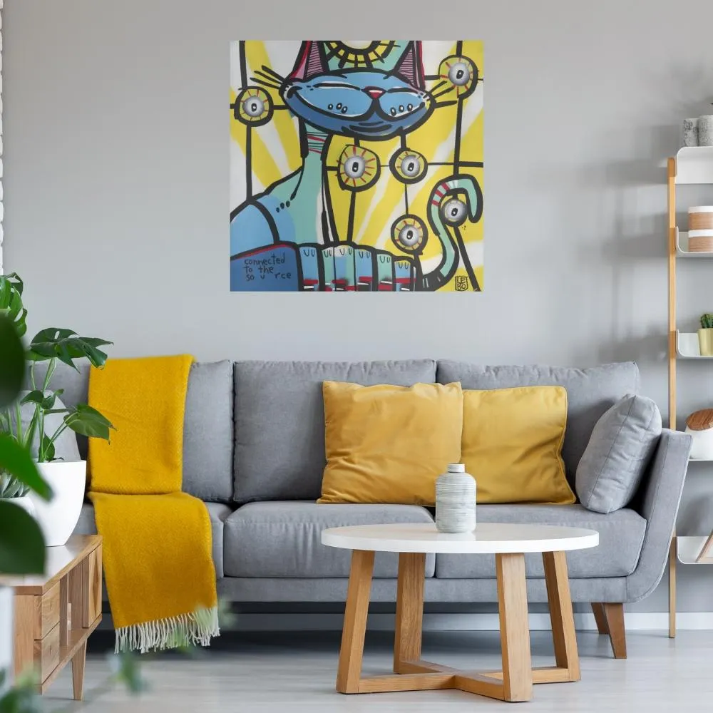 Connected to the Source - Lebo Brushed Aluminum Artbond