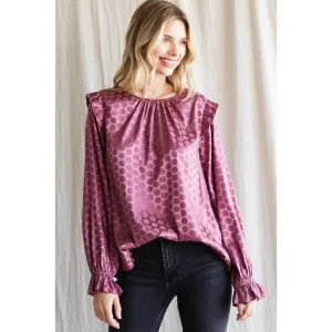 Connecting the dot satin top