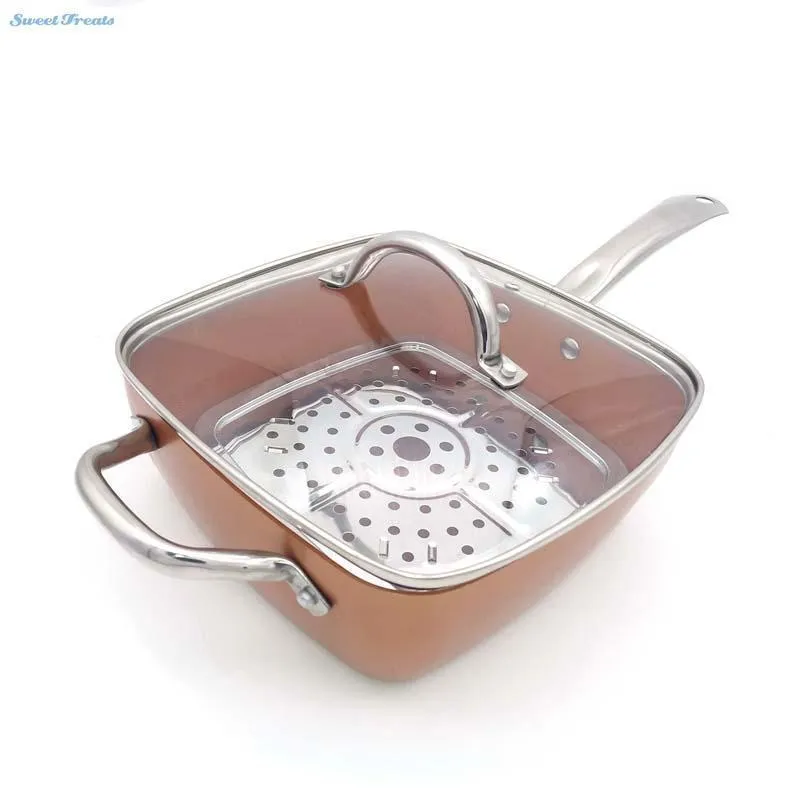 Copper Square Pan Induction Chef