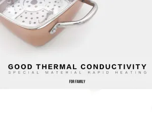 Copper Square Pan Induction Chef