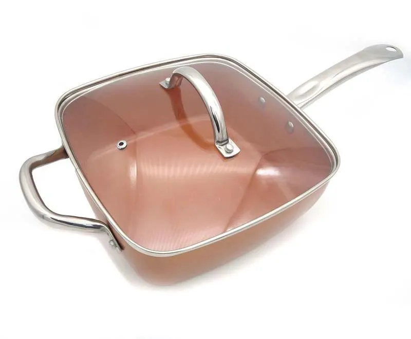 Copper Square Pan Induction Chef