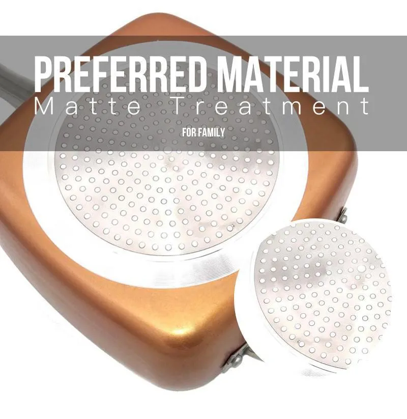 Copper Square Pan Induction Chef