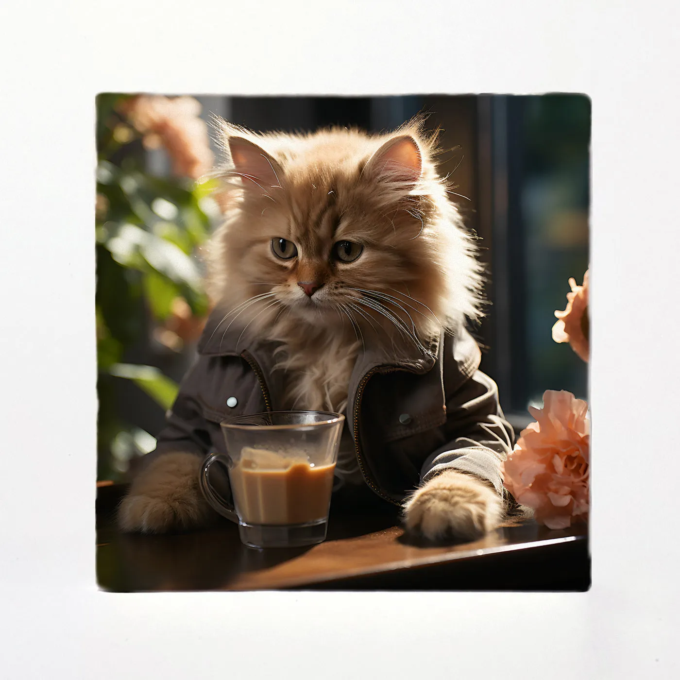 Cozy Cats With Coffee