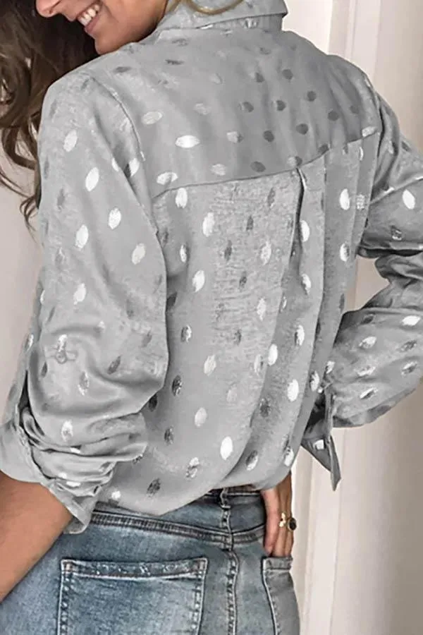 Cozy Oversize Long Sleeve Lapel Top