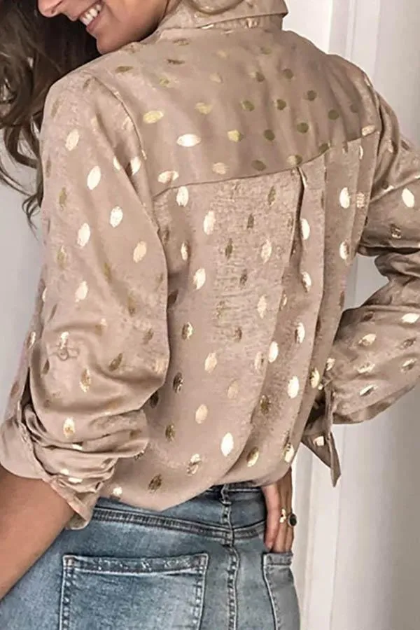 Cozy Oversize Long Sleeve Lapel Top